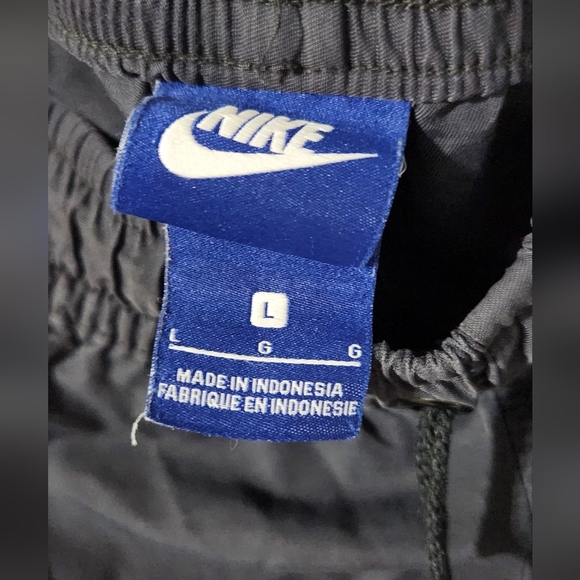 Nike Vintage Navy Lined Jogger Track Pants YOUTH Large - Picture 3 of 6